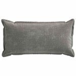 Vidaxl housse de coussin 2 pcs houten gris fonc� 40 x 80 cm
