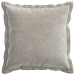 Vidaxl housse de coussin 6 pcs houten gris clair 40 x 40 cm