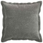 Vidaxl housse de coussin 6 pcs houten gris fonc� 40 x 40 cm