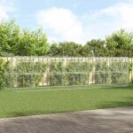 Vidaxl kennel pour chiens avec stockage 4 pcs argent 8 x 2 x 2 m acier