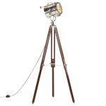 Vidaxl lampadaire a trpied bois de manguier massif 180 cm