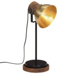 Vidaxl lampe de bureau 25 w laiton antique 17x17x50 cm e27