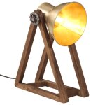 Vidaxl lampe de bureau 25 w laiton antique 30x17x40 cm e27