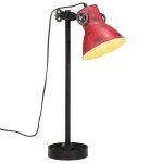 Vidaxl lampe de bureau 25 w rouge dlav 15x15x55 cm e27