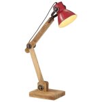 Vidaxl lampe de bureau 25 w rouge d�lav� 23x18x96 cm e27