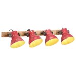 Vidaxl lampe murale 25 w rouge dlav 90x25 cm e27