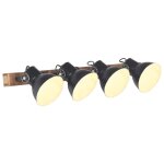 Vidaxl lampe murale industrielle noir 90x25 cm e27