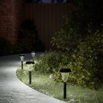Vidaxl lampes solaires d'alles et piquets de sol 12 pcs blanc