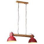 Vidaxl lampe suspendue 25 w rouge dlav 85x28x109 cm e27