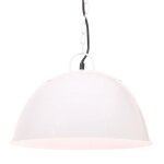 Vidaxl lampe suspendue industrielle vintage 25 w blanc rond 41 cm e27