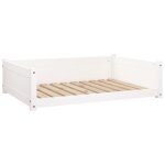 Vidaxl lit pour chien blanc 95, 5x65, 5x28 cm bois de pin solide