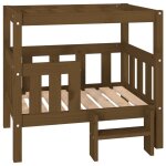 Vidaxl lit pour chien marron miel 75, 5x63, 5x70 cm bois de pin solide