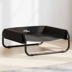 Vidaxl lit surlev pour chien anthracite tissu oxford et acier