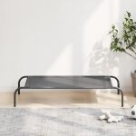 Vidaxl lit surlev pour chien gris 110x65x20 cm textilne et acier