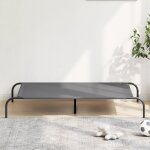 Vidaxl lit surlev pour chien gris 130x80x20 cm tissu oxford et acier