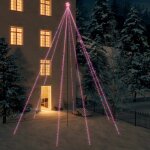 Vidaxl lumi�res d'arbre de no�l int / ext�rieur 1300 led color�es 8 m
