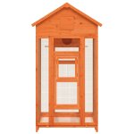 Vidaxl maison a oiseaux marron 91, 5x53x170 cm bois massif de pin