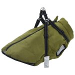 Vidaxl manteau pour chiens avec harnais impermable rflchissant 4xl
