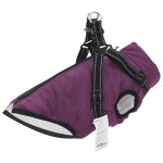 Vidaxl manteau pour chiens avec harnais impermable rflchissant xl