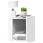 Vidaxl meuble de bac a litière pour chat blanc bois d'ingénierie Vidaxl meuble de bac a litière pour chat blanc bois d'ingénierie