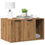 Vidaxl meuble de bac a litire pour chat chne artisanal 80x50x45 cm