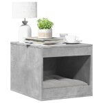 Vidaxl meuble de bac a liti�re pour chat gris b�ton bois d'ing�nierie