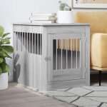 Vidaxl meuble de cage pour chiens sonoma gris 64, 5x80x71 cm