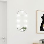 Vidaxl miroir avec clairage led 60x30 cm verre ovale