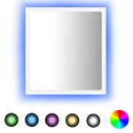 Vidaxl miroir a led de salle de bain blanc 40x8, 5x37 cm agglom�r�