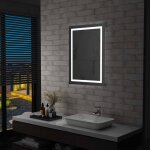 Vidaxl miroir  led pour salle de bains et capteur tactile 60x80 cm