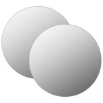 Vidaxl miroirs muraux 2 pcs 50 cm rond verre Vidaxl miroirs muraux 2 pcs 50 cm rond verre