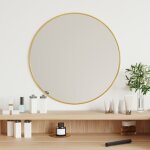 Vidaxl miroir mural dor Ø 50 cm rond