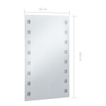 Vidaxl miroir mural  led pour salle de bains 60x100 cm