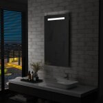 Vidaxl miroir mural  led pour salle de bains 60x100 cm