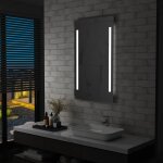 Vidaxl miroir mural  led pour salle de bains 60x100 cm