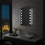 Vidaxl miroir mural  led pour salle de bains 60x80 cm