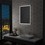 Vidaxl miroir mural à led pour salle de bains 60x80 cm Vidaxl miroir mural à led pour salle de bains 60x80 cm