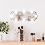 Vidaxl miroir mural avec lumières led 15x40 cm verre ovale Vidaxl miroir mural avec lumières led 15x40 cm verre ovale