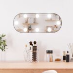 Vidaxl miroir mural avec lumières led 25x60 cm verre ovale Vidaxl miroir mural avec lumières led 25x60 cm verre ovale