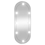 Vidaxl miroir mural avec lumières led 30x70 cm verre ovale Vidaxl miroir mural avec lumières led 30x70 cm verre ovale