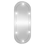 Vidaxl miroir mural avec lumières led 40x90 cm verre ovale Vidaxl miroir mural avec lumières led 40x90 cm verre ovale