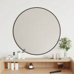 Vidaxl miroir mural noir  60 cm rond