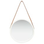 Vidaxl miroir mural avec sangle 40 cm blanc Vidaxl miroir mural avec sangle 40 cm blanc
