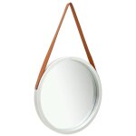 Vidaxl miroir mural avec sangle 50 cm argenté Vidaxl miroir mural avec sangle 50 cm argenté