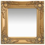 Vidaxl miroir mural style baroque 40x40 cm dor�