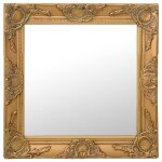 Vidaxl miroir mural style baroque 50x50 cm dor�
