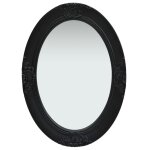 Vidaxl miroir mural style baroque 50x70 cm noir