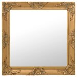 Vidaxl miroir mural style baroque 60x60 cm dor�