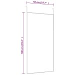 Vidaxl miroir de porte dor 50x100 cm verre et aluminium