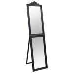 Vidaxl miroir sur pied noir 50x200 cm Vidaxl miroir sur pied noir 50x200 cm